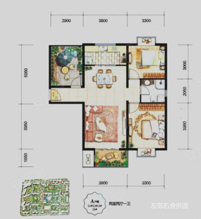 位置佳 中间楼层 首创国际城二手房 3室1厅1卫 60万元 西安58