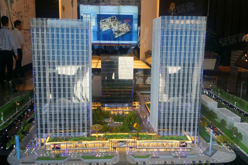 绿地环球文化金融城沙盘图