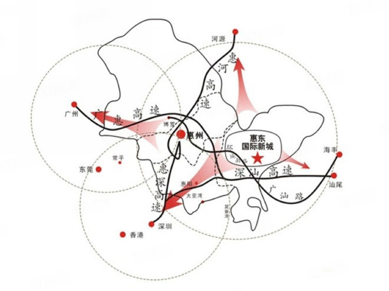 惠东国际新城位置图